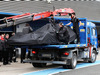 TEST F1 JEREZ 3 FEBBRAIO, The Mercedes AMG F1 W06 of Nico Rosberg (GER) Mercedes AMG F1 is recovered back to the pits on the back of a truck.
03.02.2015.