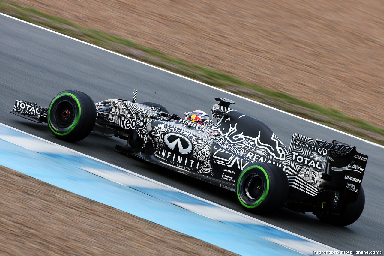 TEST F1 JEREZ 3 FEBBRAIO, Daniel Ricciardo (AUS) Red Bull Racing RB11.
03.02.2015.