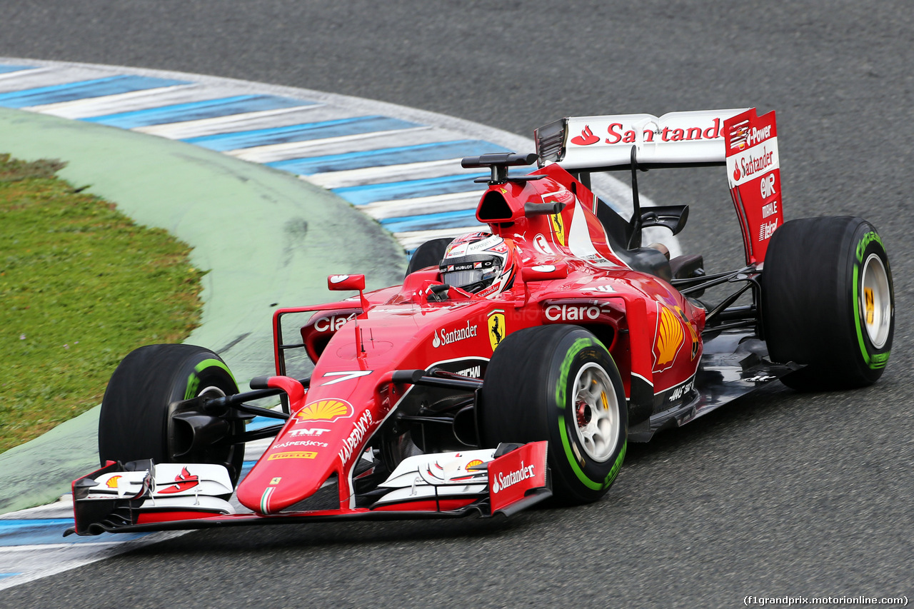 TEST F1 JEREZ 3 FEBBRAIO, Kimi Raikkonen (FIN) Ferrari SF15-T.
03.02.2015.