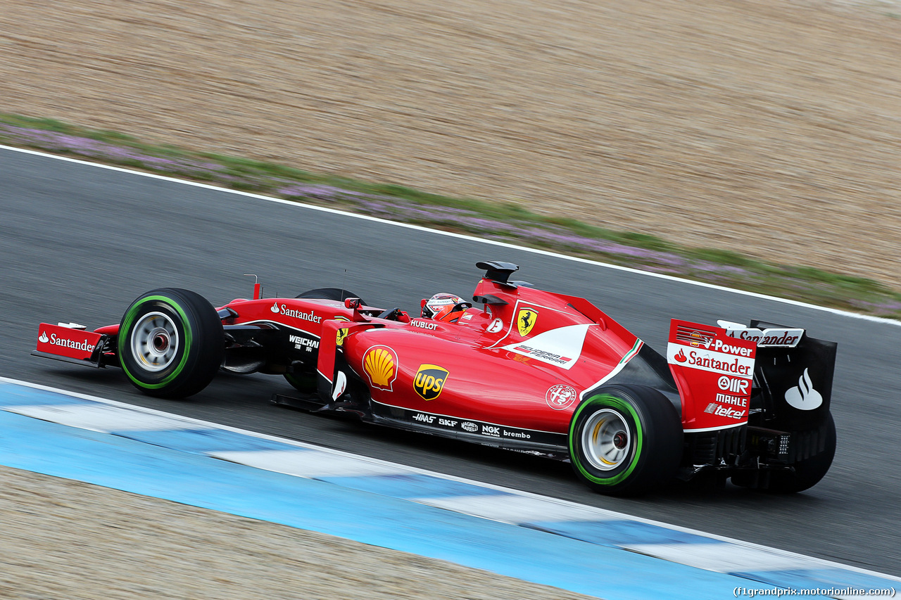 TEST F1 JEREZ 3 FEBBRAIO, Kimi Raikkonen (FIN) Ferrari SF15-T.
03.02.2015.