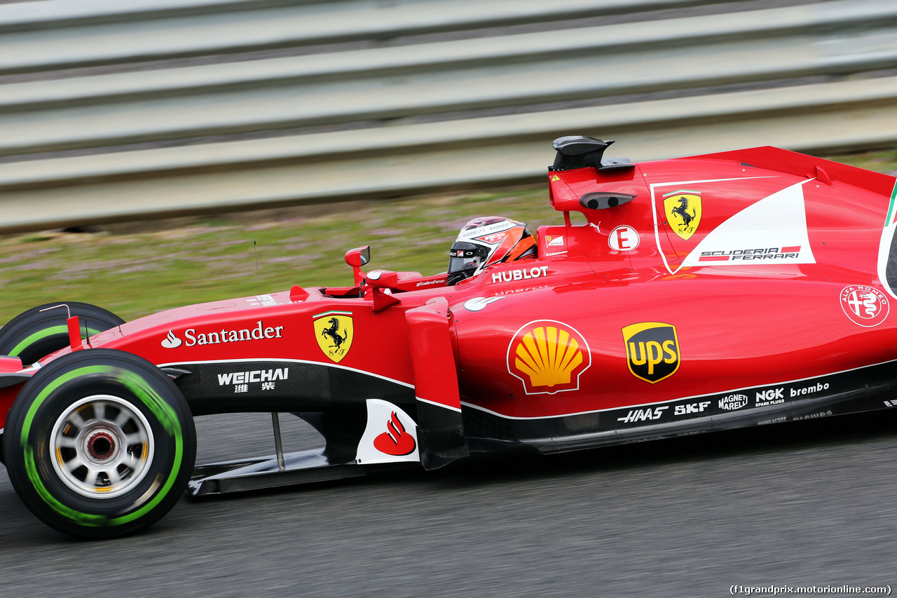 TEST F1 JEREZ 3 FEBBRAIO, Kimi Raikkonen (FIN) Ferrari SF15-T.
03.02.2015.