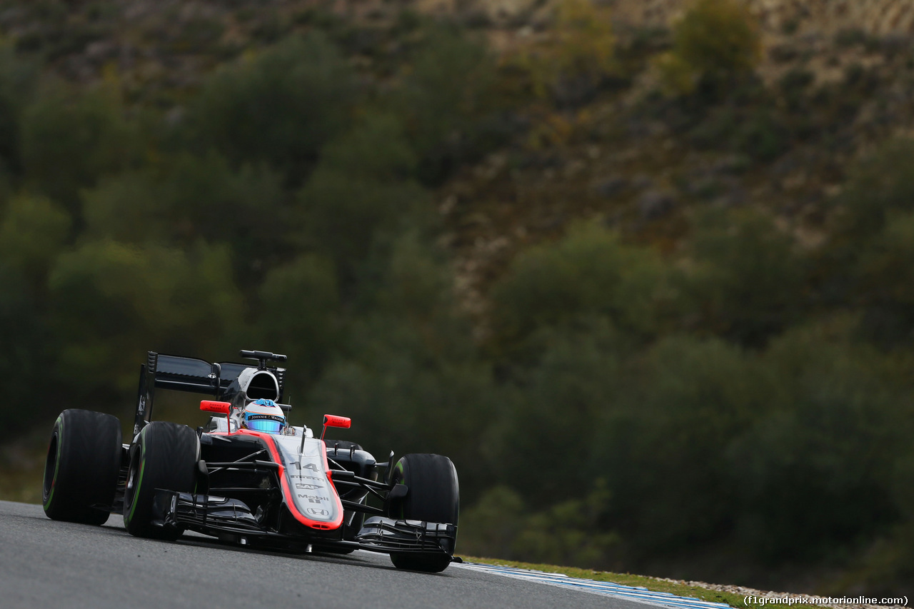 TEST F1 JEREZ 3 FEBBRAIO, Fernando Alonso (ESP) McLaren MP4-30.
03.02.2015.