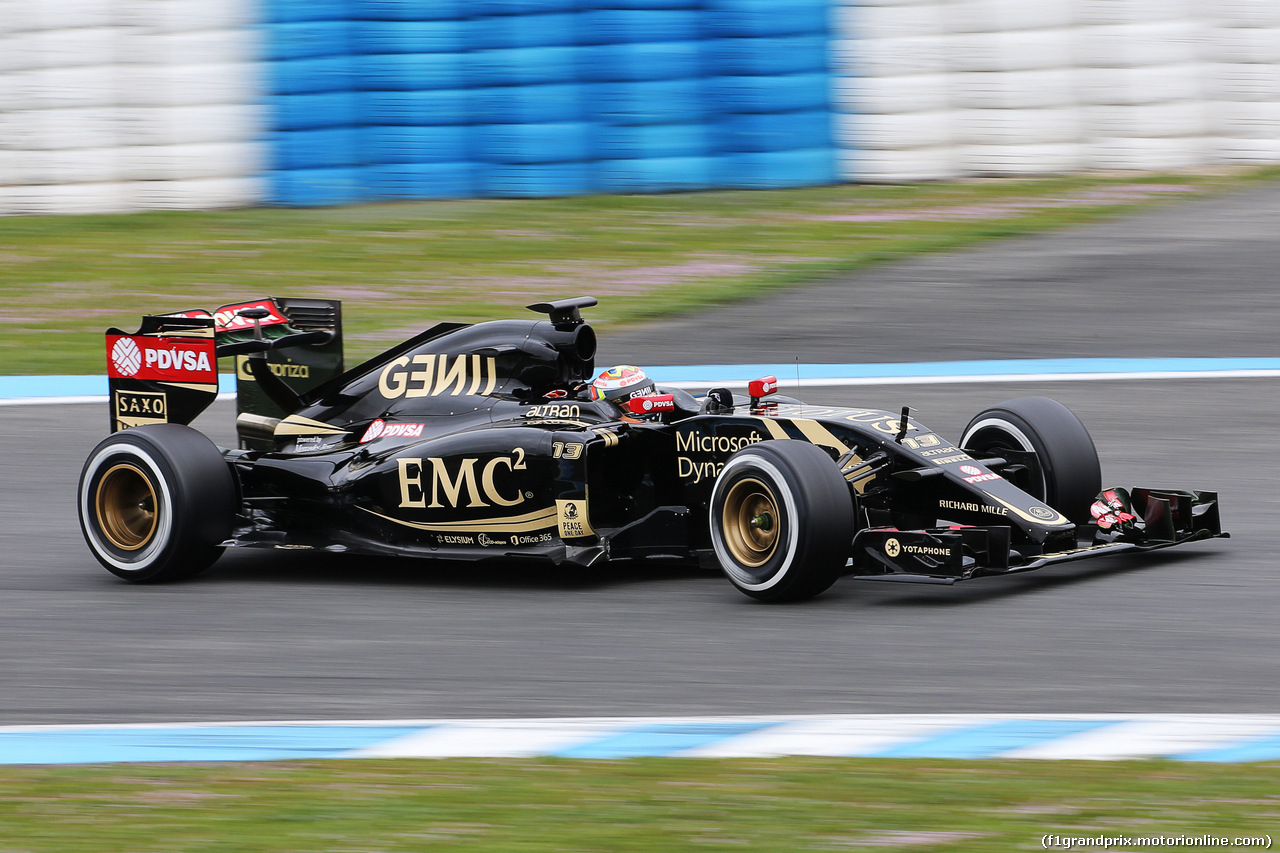 TEST F1 JEREZ 3 FEBBRAIO, Pastor Maldonado (VEN) Lotus F1 E23.
03.02.2015.