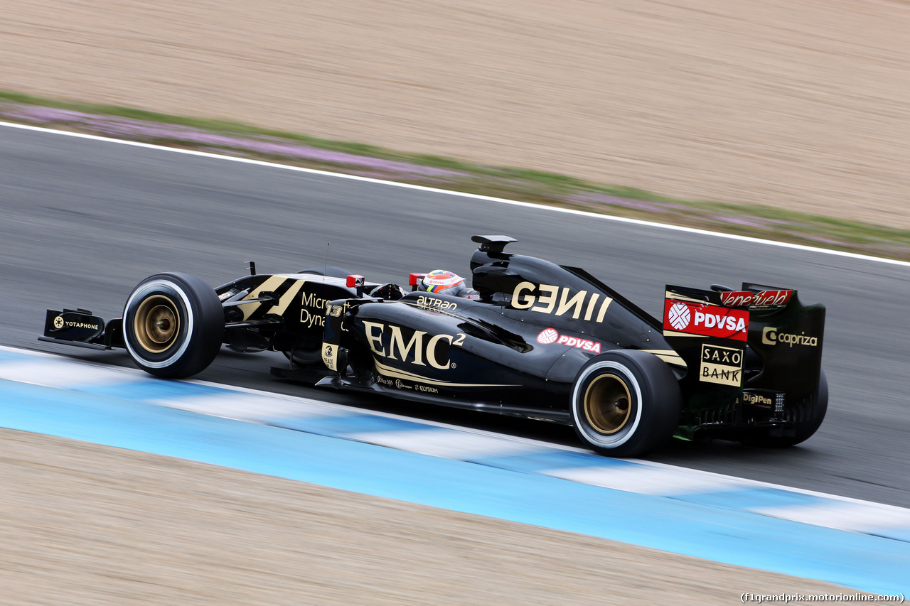 TEST F1 JEREZ 3 FEBBRAIO, Pastor Maldonado (VEN) Lotus F1 E23.
03.02.2015.