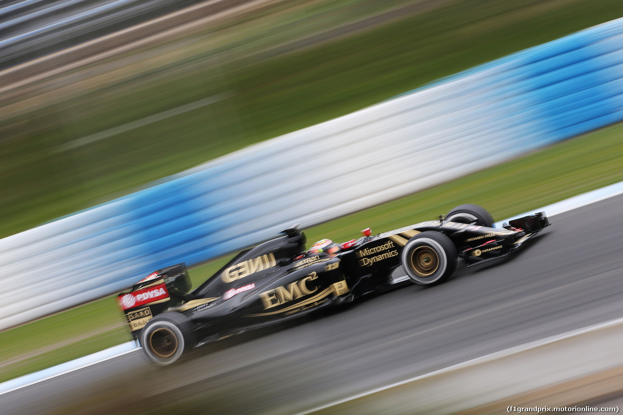 TEST F1 JEREZ 3 FEBBRAIO, Pastor Maldonado (VEN) Lotus F1 E23.
03.02.2015.