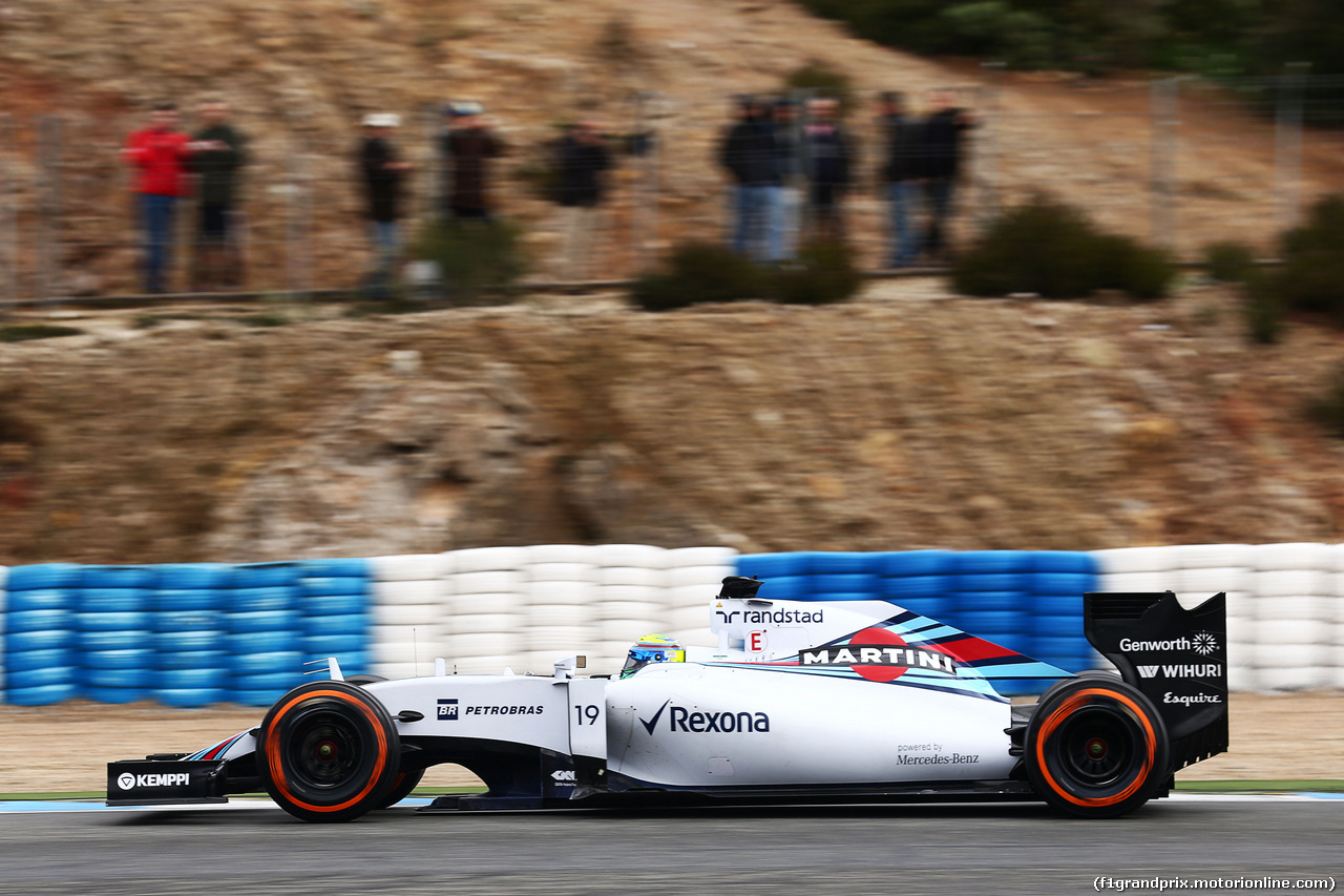 TEST F1 JEREZ 3 FEBBRAIO, Felipe Massa (BRA) Williams FW37.
03.02.2015.