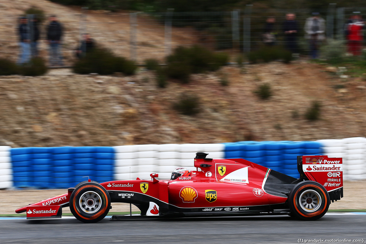 TEST F1 JEREZ 3 FEBBRAIO, Kimi Raikkonen (FIN) Ferrari SF15-T.
03.02.2015.