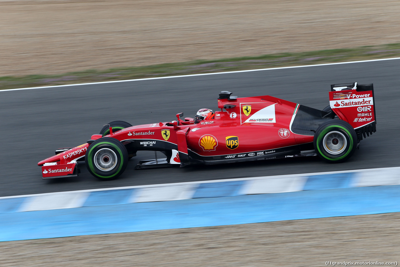 TEST F1 JEREZ 3 FEBBRAIO, Kimi Raikkonen (FIN), Ferrari 
03.02.2015.