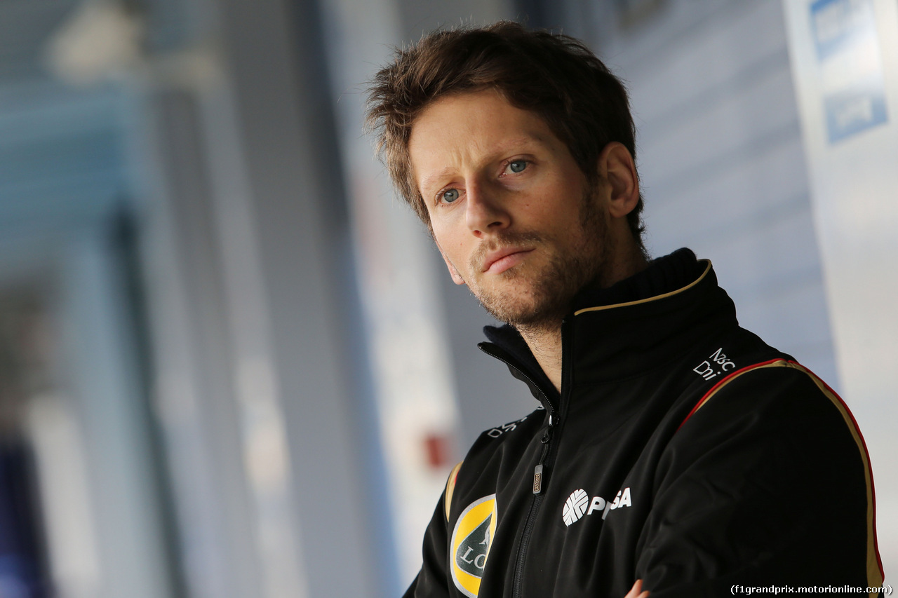 TEST F1 JEREZ 3 FEBBRAIO, Romain Grosjean (FRA) Lotus F1 Team.
03.02.2015.