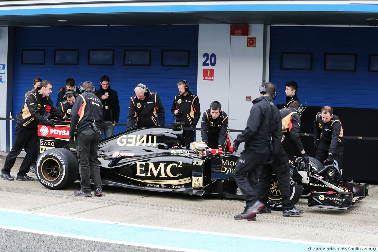 TEST F1 JEREZ 3 FEBBRAIO, Pastor Maldonado (VEN) Lotus F1 E23.
03.02.2015.