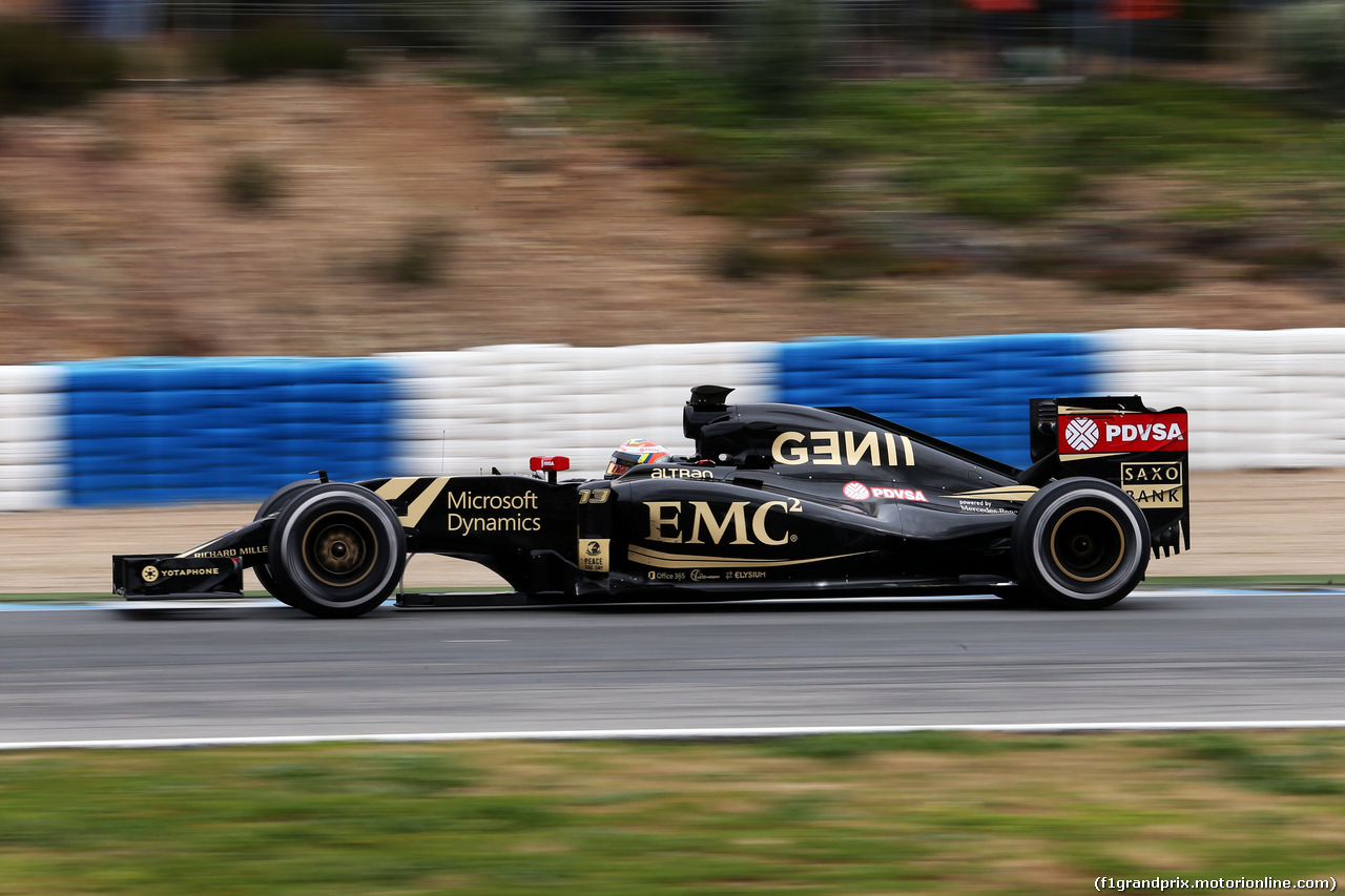 TEST F1 JEREZ 3 FEBBRAIO, Pastor Maldonado (VEN) Lotus F1 E23.
03.02.2015.