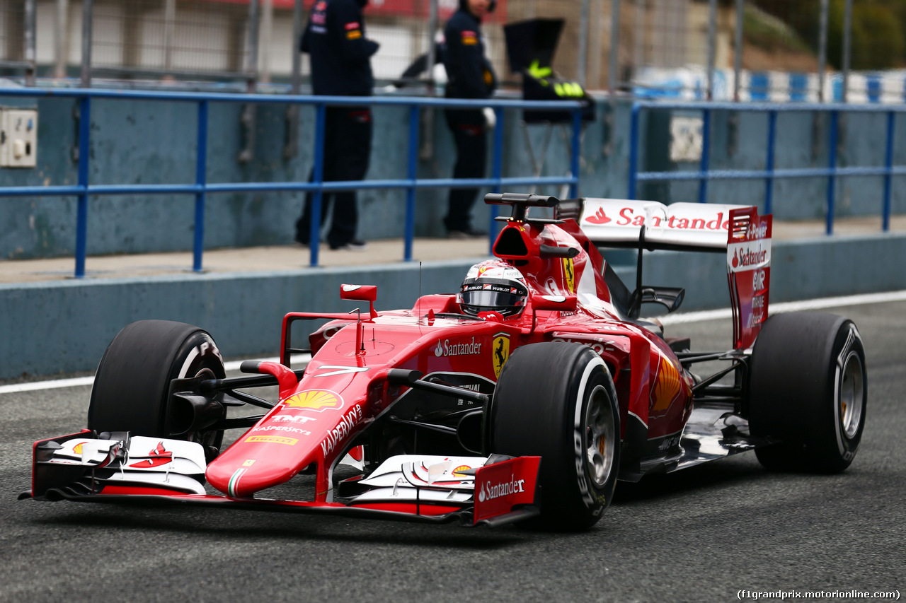TEST F1 JEREZ 3 FEBBRAIO, Kimi Raikkonen (FIN) Ferrari SF15-T.
03.02.2015.