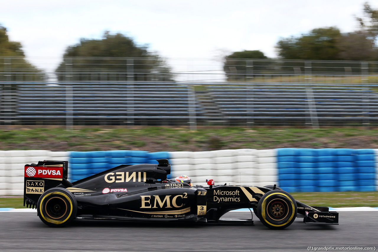 TEST F1 JEREZ 3 FEBBRAIO, Pastor Maldonado (VEN) Lotus F1 E23.
03.02.2015.