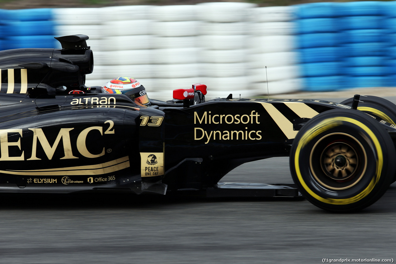 TEST F1 JEREZ 3 FEBBRAIO, Pastor Maldonado (VEN) Lotus F1 E23.
03.02.2015.