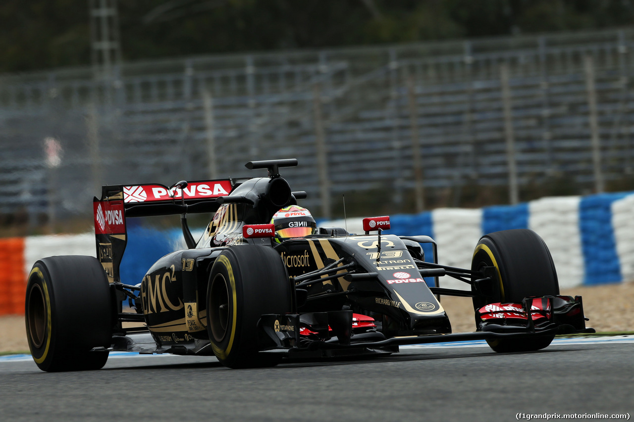 TEST F1 JEREZ 3 FEBBRAIO, Pastor Maldonado (VEN) Lotus F1 E23.
03.02.2015.