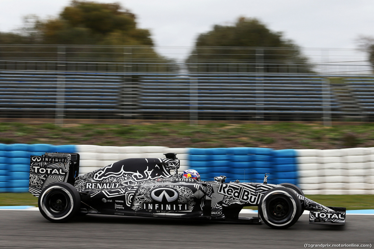 TEST F1 JEREZ 3 FEBBRAIO, Daniel Ricciardo (AUS) Red Bull Racing RB11.
03.02.2015.