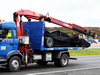 TEST F1 JEREZ 3 FEBBRAIO, The Mercedes AMG F1 W06 of Nico Rosberg (GER) Mercedes AMG F1 is recovered back to the pits on the back of a truck.
03.02.2015.