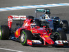 TEST F1 JEREZ 4 FEBBRAIO, Kimi Raikkonen (FIN) Ferrari SF15-T davanti a Lewis Hamilton (GBR) Mercedes AMG F1 W06.
04.02.2015.