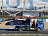 TEST F1 JEREZ 4 FEBBRAIO, The Red Bull Racing RB11 of Daniel Ricciardo (AUS) Red Bull Racing is recovered back to the pits on the back of a truck.
04.02.2015.