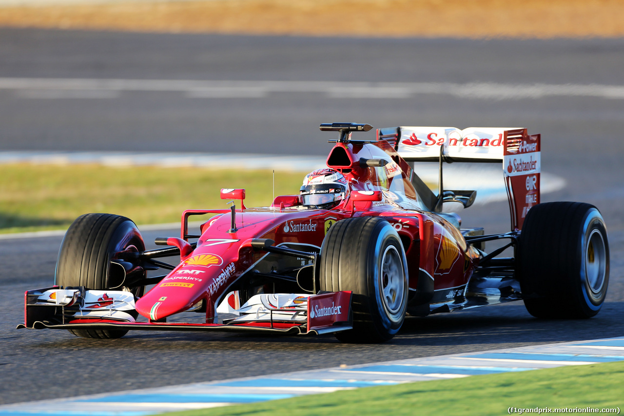 TEST F1 JEREZ 4 FEBBRAIO, Kimi Raikkonen (FIN) Ferrari SF15-T.
04.02.2015.