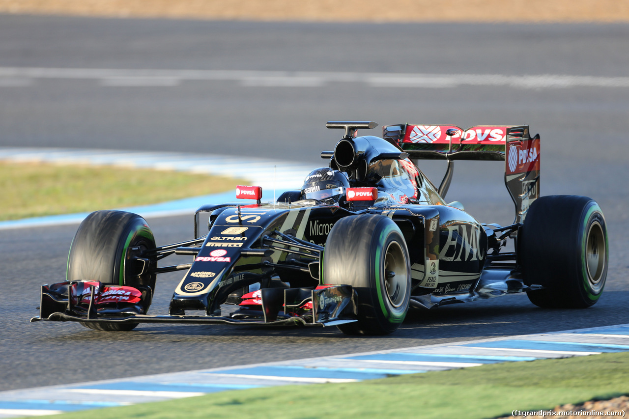 TEST F1 JEREZ 4 FEBBRAIO, Romain Grosjean (FRA) Lotus F1 E23.
04.02.2015.