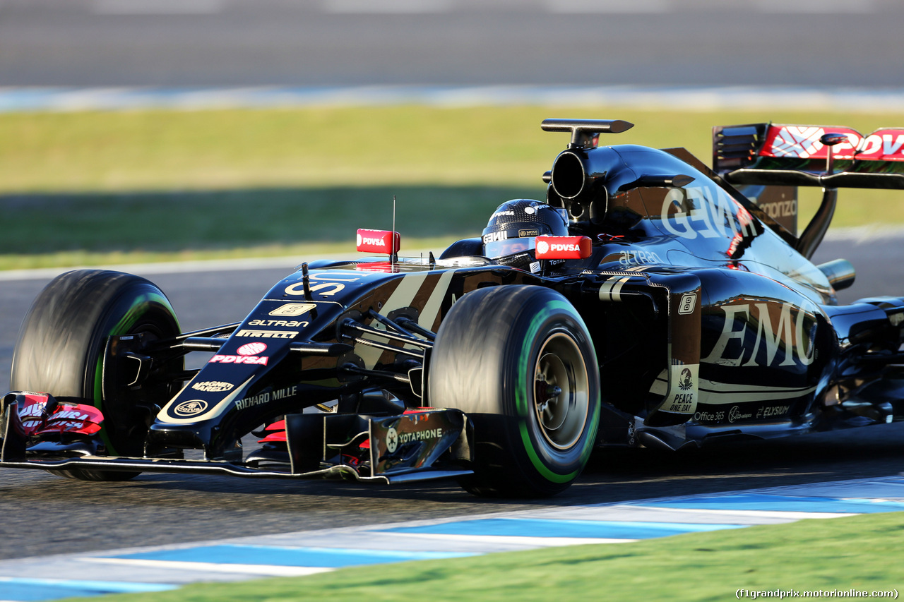 TEST F1 JEREZ 4 FEBBRAIO, Romain Grosjean (FRA) Lotus F1 E23.
04.02.2015.