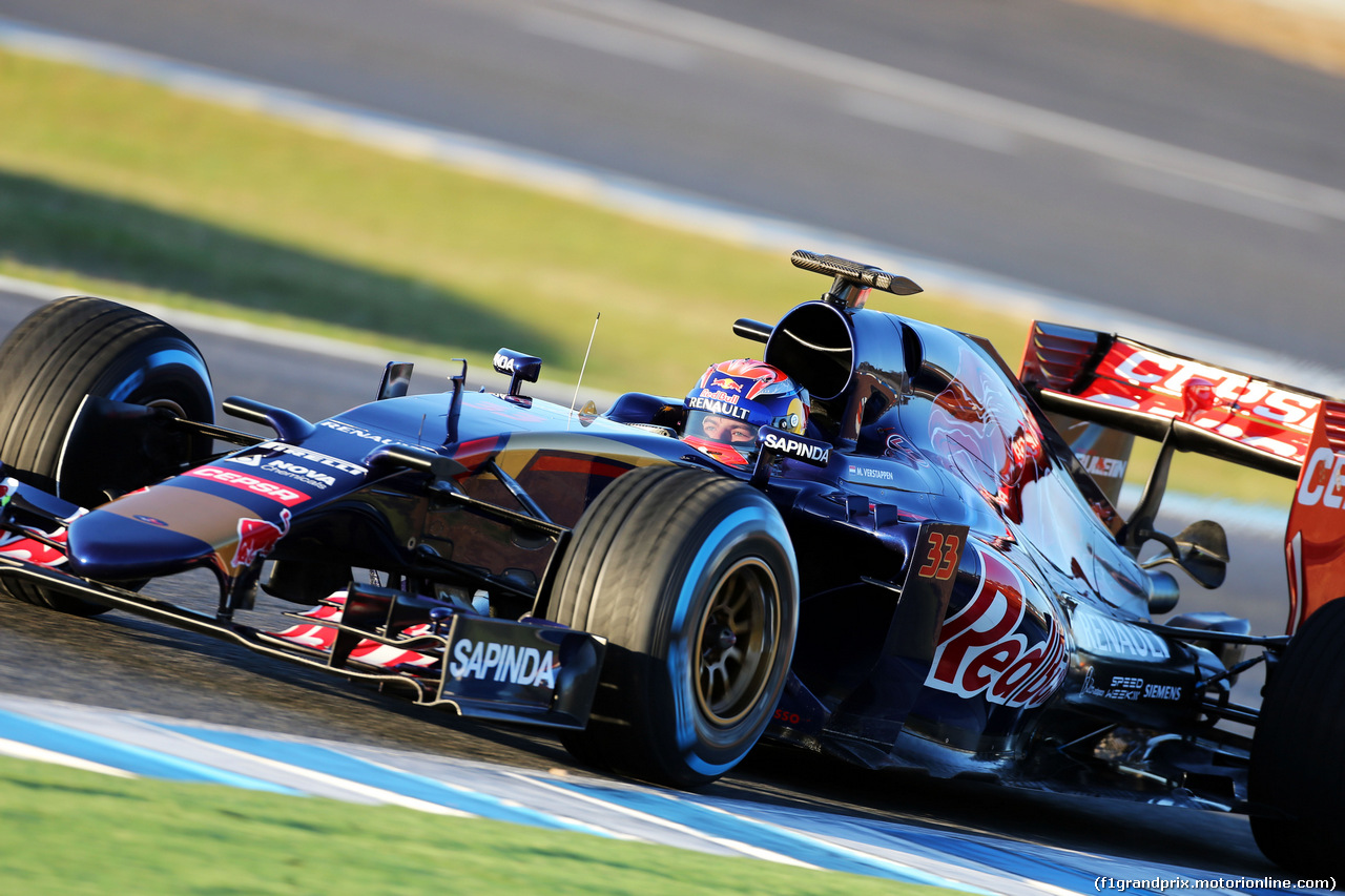 TEST F1 JEREZ 4 FEBBRAIO, Max Verstappen (NLD) Scuderia Toro Rosso STR10.
04.02.2015.