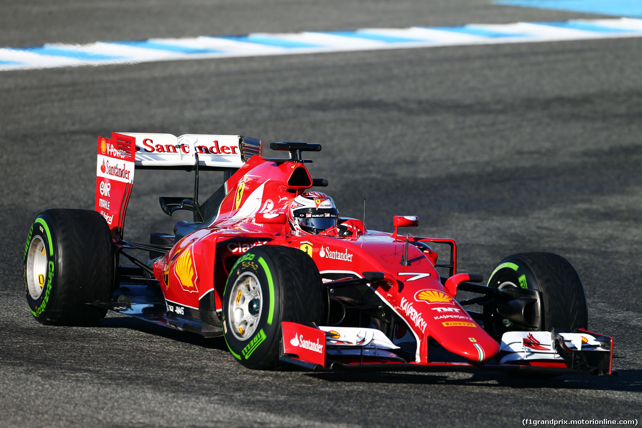 TEST F1 JEREZ 4 FEBBRAIO, Kimi Raikkonen (FIN) Ferrari SF15-T.
04.02.2015.