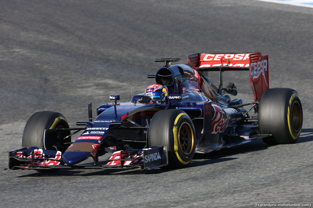 TEST F1 JEREZ 4 FEBBRAIO, Max Verstappen (NLD) Scuderia Toro Rosso STR10.
04.02.2015.