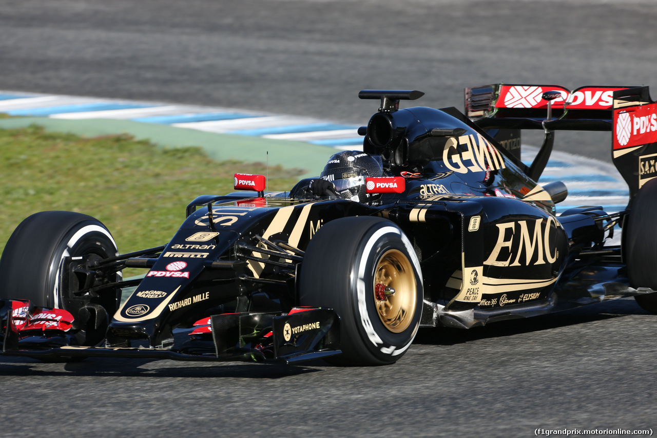 TEST F1 JEREZ 4 FEBBRAIO, Romain Grosjean (FRA) Lotus F1 E23.
04.02.2015.