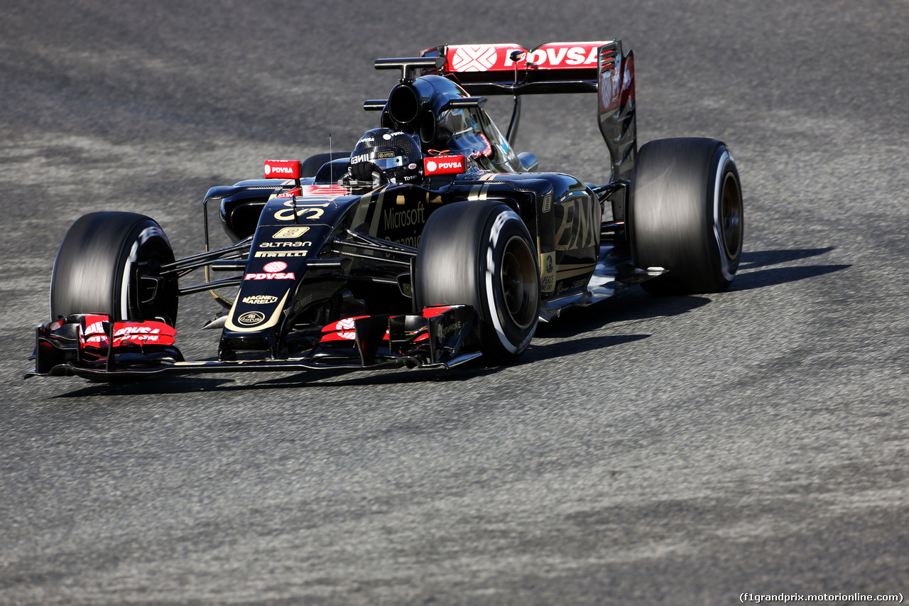 TEST F1 JEREZ 4 FEBBRAIO, Romain Grosjean (FRA) Lotus F1 E23.
04.02.2015.