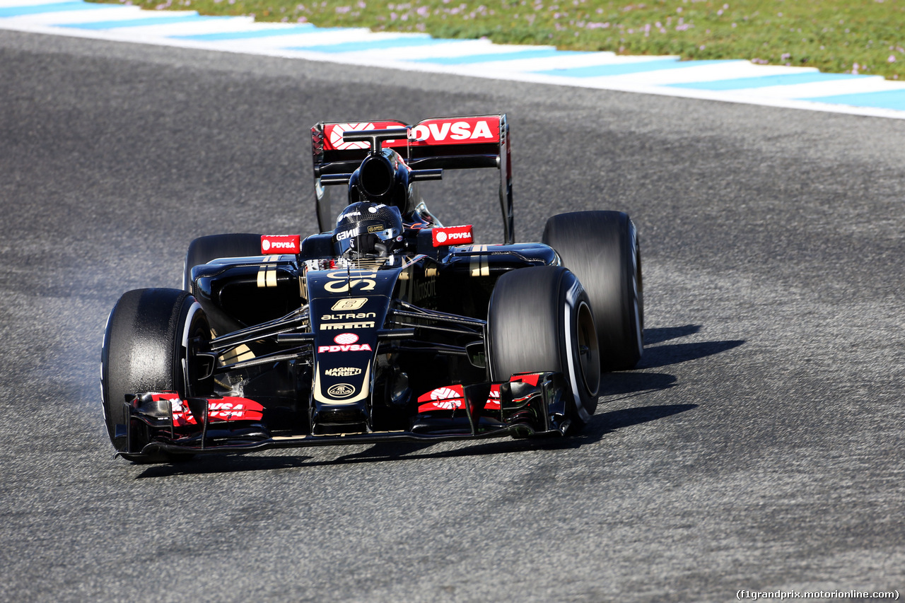 TEST F1 JEREZ 4 FEBBRAIO, Romain Grosjean (FRA) Lotus F1 E23.
04.02.2015.