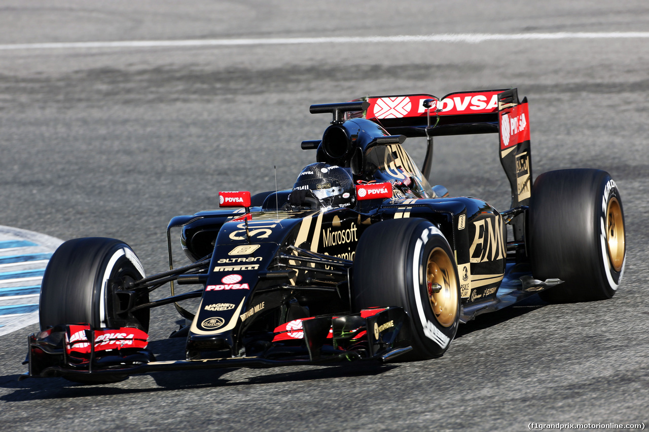 TEST F1 JEREZ 4 FEBBRAIO, Romain Grosjean (FRA) Lotus F1 E23.
04.02.2015.