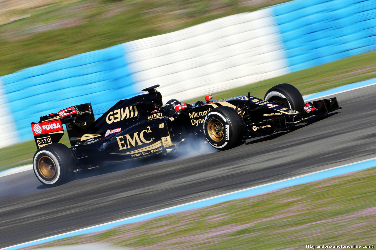 TEST F1 JEREZ 4 FEBBRAIO, Romain Grosjean (FRA) Lotus F1 E23.
04.02.2015.