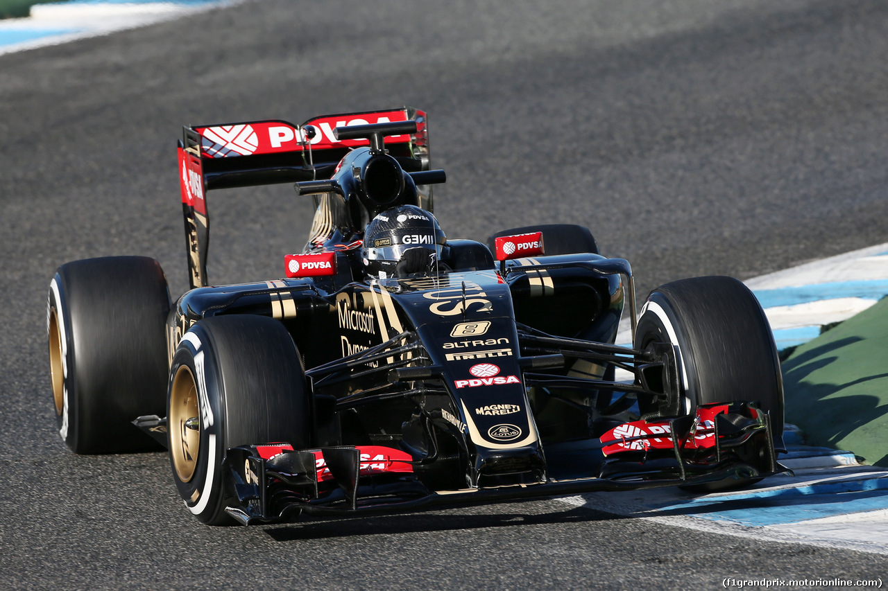 TEST F1 JEREZ 4 FEBBRAIO, Romain Grosjean (FRA) Lotus F1 E23.
04.02.2015.