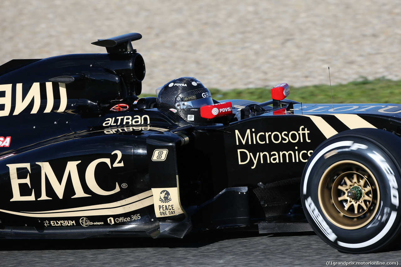 TEST F1 JEREZ 4 FEBBRAIO, Romain Grosjean (FRA) Lotus F1 E23.
04.02.2015.