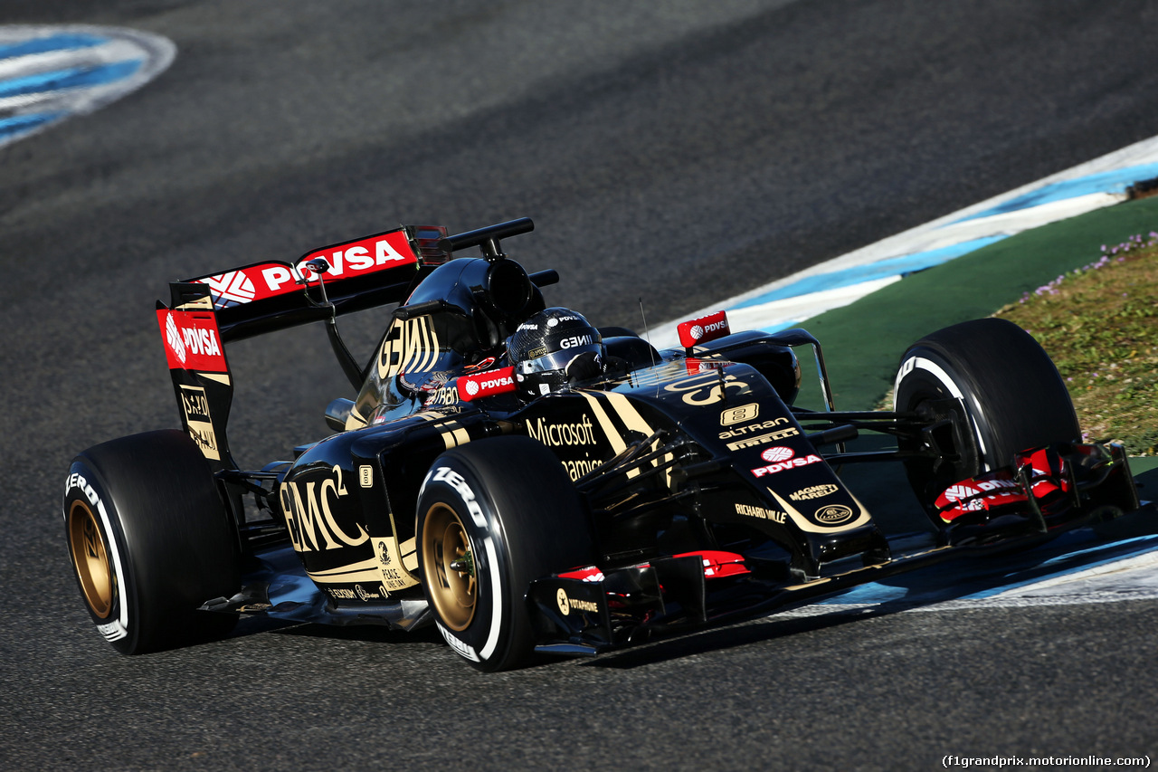 TEST F1 JEREZ 4 FEBBRAIO, Romain Grosjean (FRA) Lotus F1 E23.
04.02.2015.