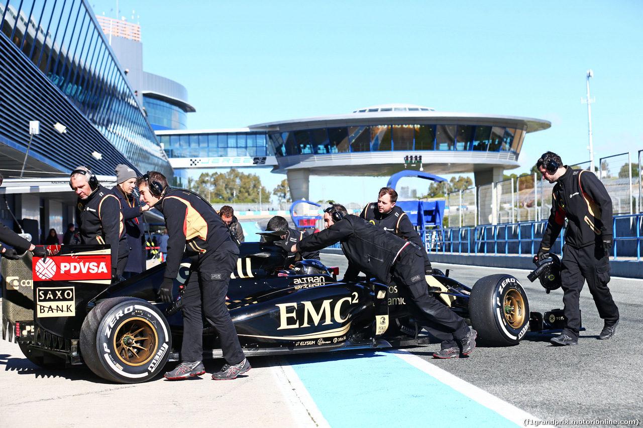 TEST F1 JEREZ 4 FEBBRAIO, Romain Grosjean (FRA) Lotus F1 E23.
04.02.2015.
