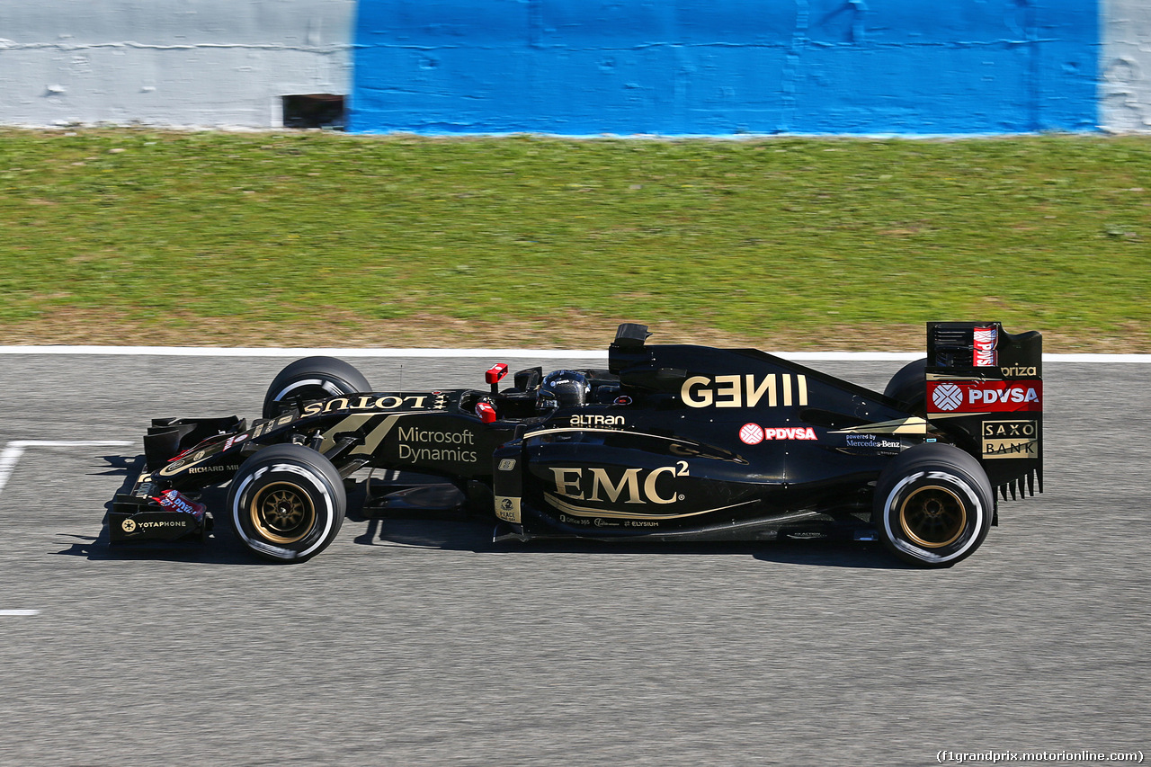 TEST F1 JEREZ 4 FEBBRAIO, Romain Grosjean (FRA) Lotus F1 E23.
04.02.2015.