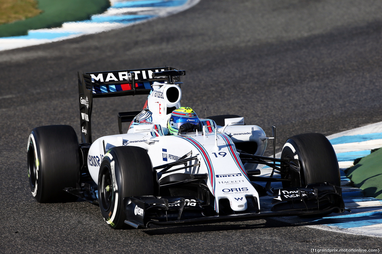 TEST F1 JEREZ 4 FEBBRAIO, Felipe Massa (BRA) Williams FW37.
04.02.2015.
