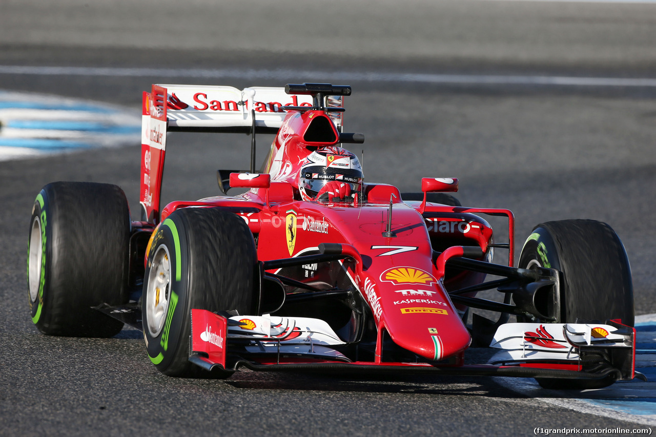 TEST F1 JEREZ 4 FEBBRAIO, Kimi Raikkonen (FIN) Ferrari SF15-T.
04.02.2015.