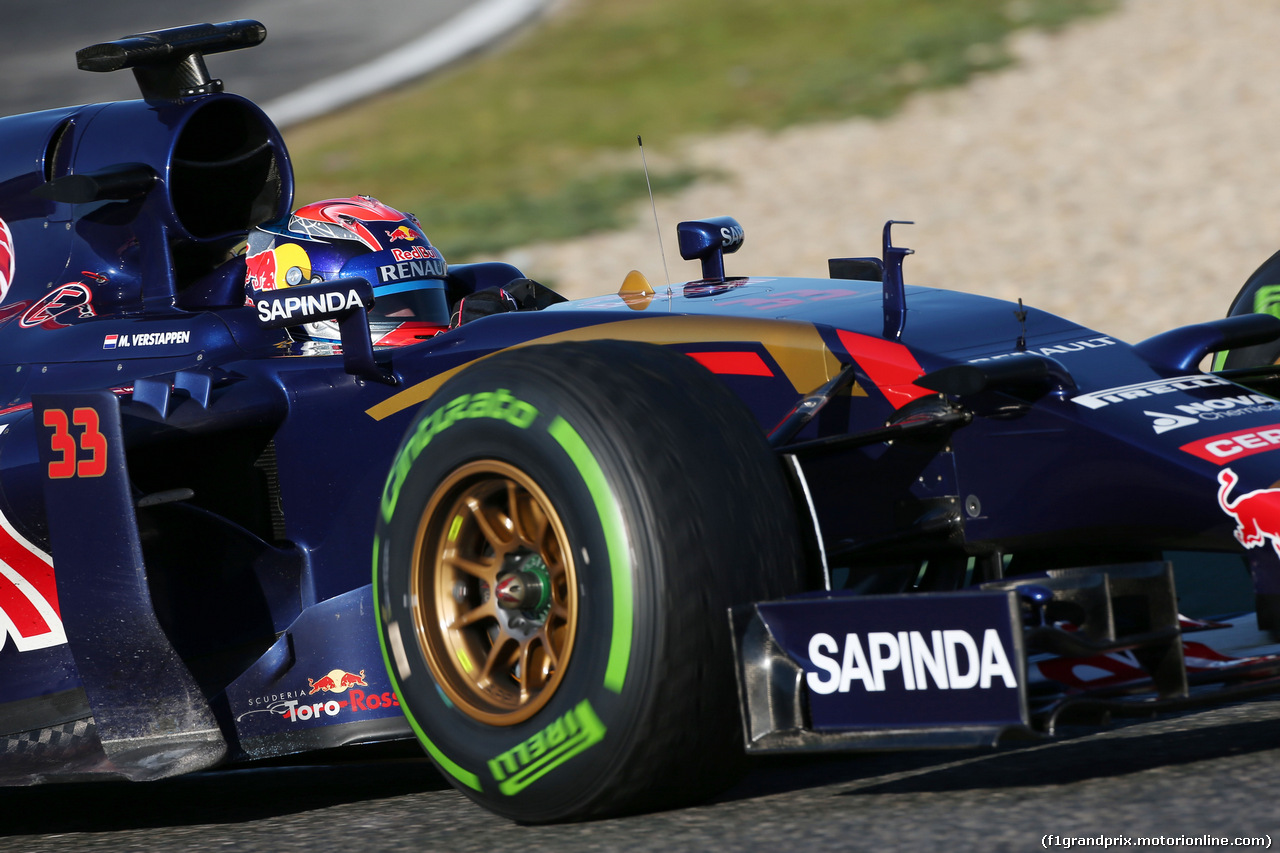 TEST F1 JEREZ 4 FEBBRAIO, Max Verstappen (NLD) Scuderia Toro Rosso STR10.
04.02.2015.