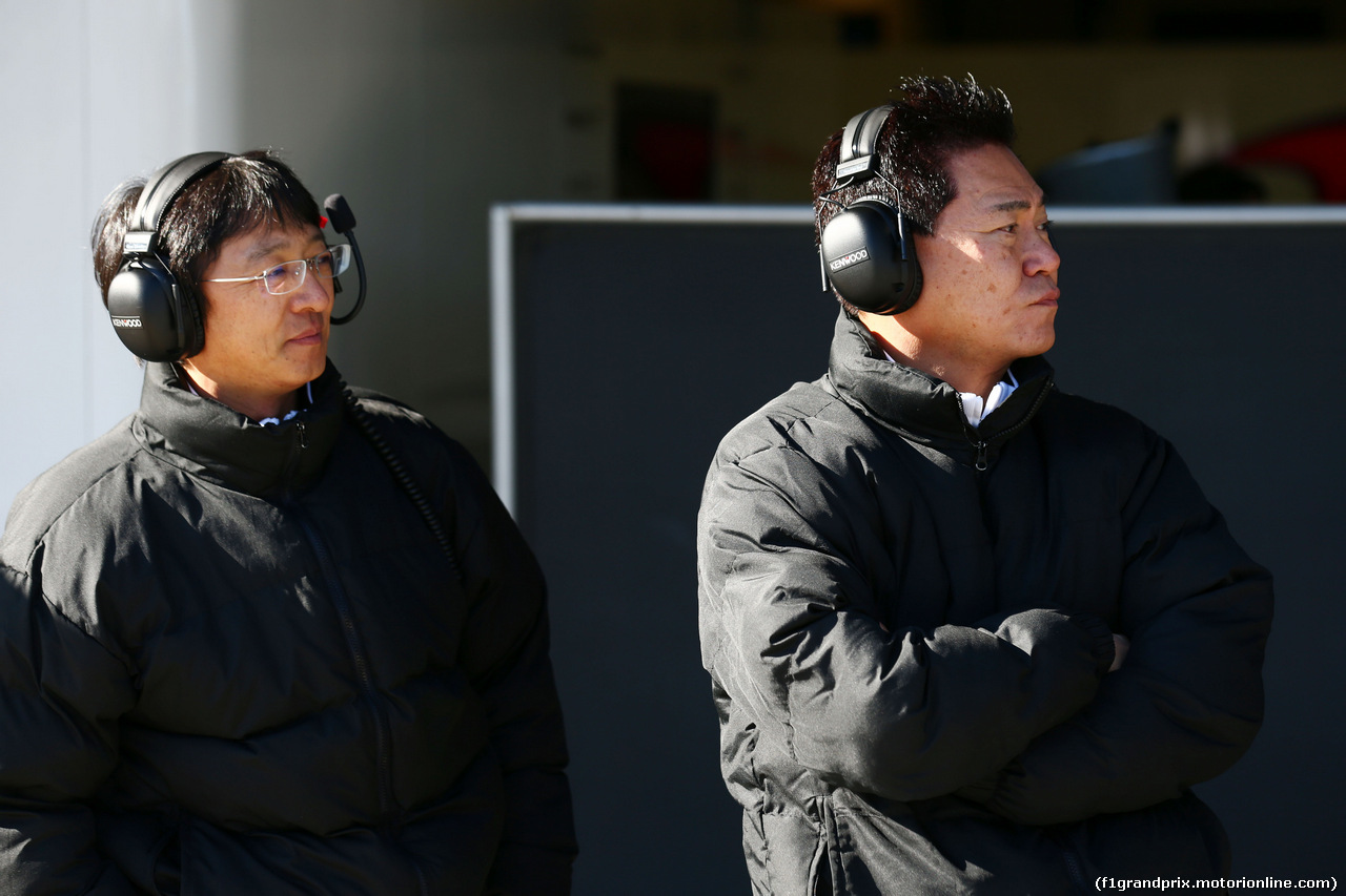 TEST F1 JEREZ 4 FEBBRAIO, Yasuhisa Arai (JPN) Honda Motorsport Chief Officer (Right).
04.02.2015.
