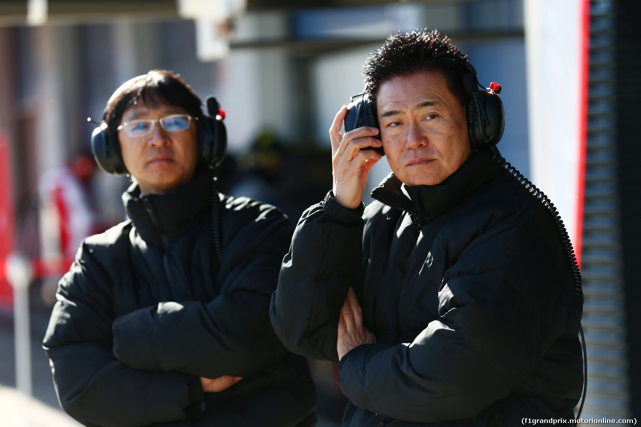 TEST F1 JEREZ 4 FEBBRAIO, Yasuhisa Arai (JPN) Honda Motorsport Chief Officer (Right).
04.02.2015.