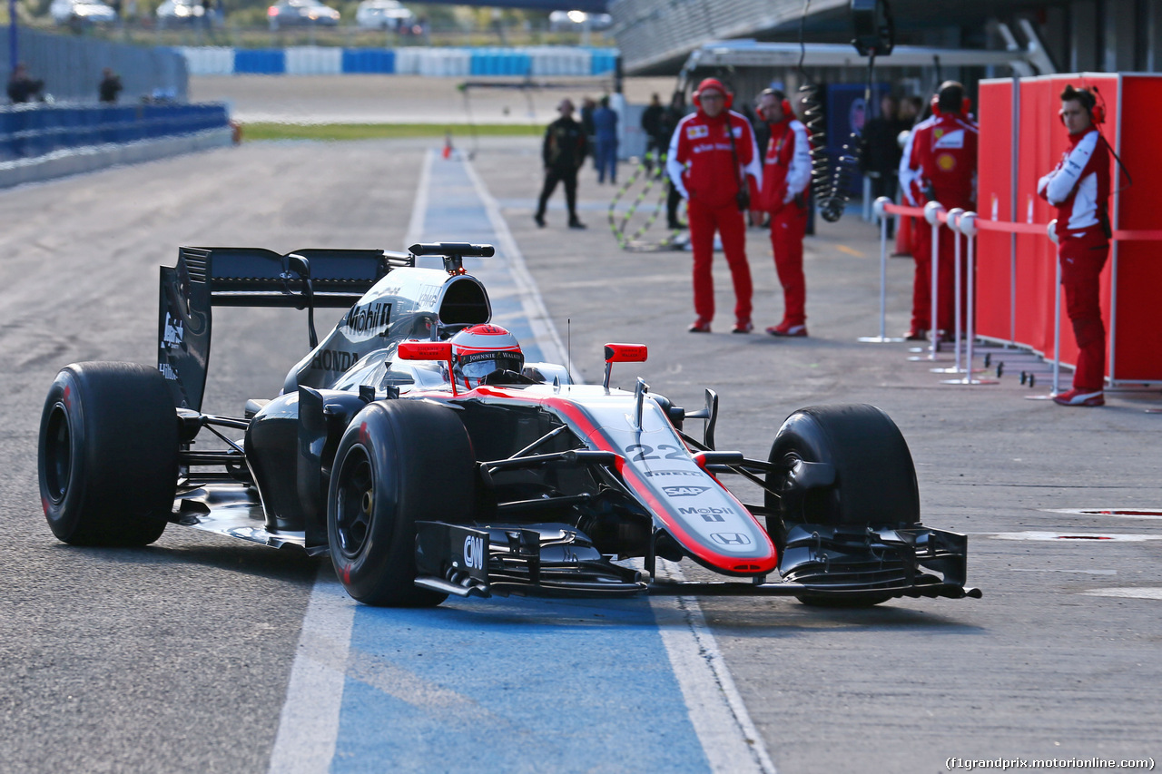 TEST F1 JEREZ 4 FEBBRAIO, Jenson Button (GBR) McLaren MP4-30.
04.02.2015.