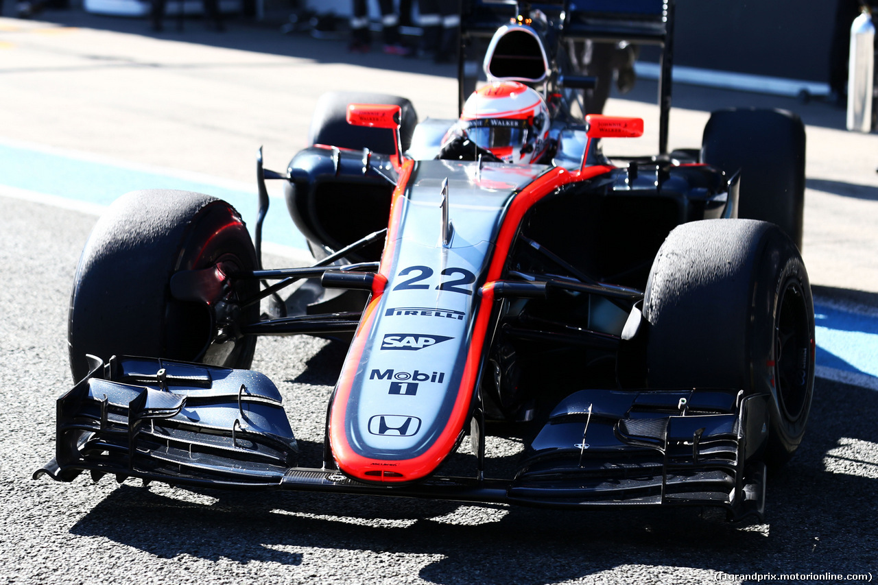 TEST F1 JEREZ 4 FEBBRAIO, Jenson Button (GBR) McLaren MP4-30.
04.02.2015.