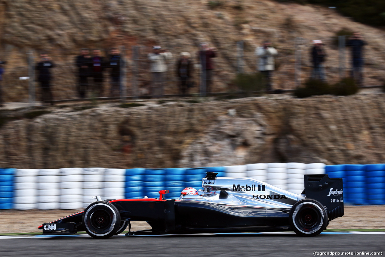 TEST F1 JEREZ 4 FEBBRAIO, Jenson Button (GBR) McLaren MP4-30.
04.02.2015.