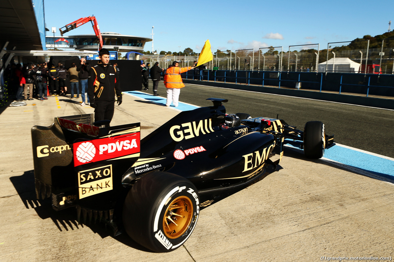 TEST F1 JEREZ 4 FEBBRAIO, Romain Grosjean (FRA) Lotus F1 E23.
04.02.2015.