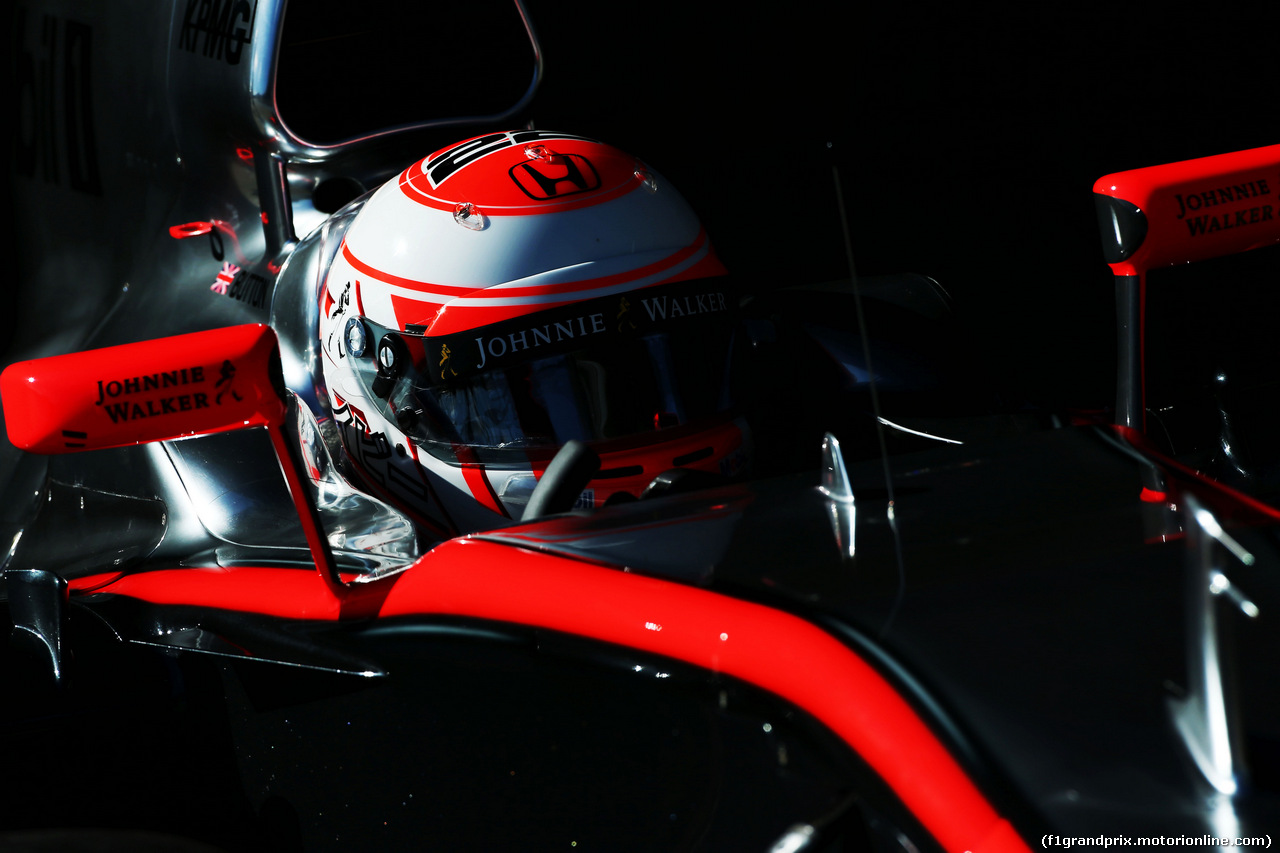 TEST F1 JEREZ 4 FEBBRAIO, Jenson Button (GBR) McLaren MP4-30.
04.02.2015.