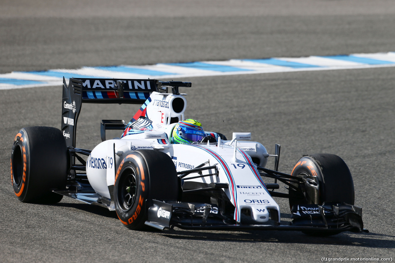 TEST F1 JEREZ 4 FEBBRAIO, Felipe Massa (BRA) Williams FW37.
04.02.2015.